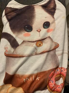 Dolls Kill Cute Kitten Graphic long sleeve top